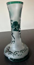 Val Saint Lambert - Jaqueline Simon - Vase - H. 30,5 cm -