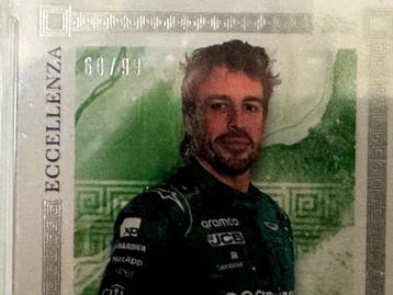 Topps Formula 1 Fernando Alonso 60/99 Serialized card,