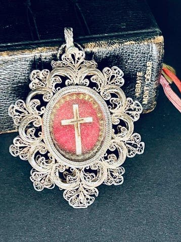 Reliekhouder - Zilver - 1850-1900 - Heilige Kruis van Onze