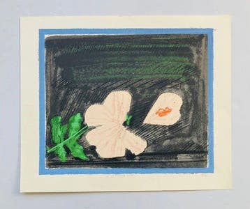 Co Westerik (1924-2018) - Losgelaten bloemblad met lipstick