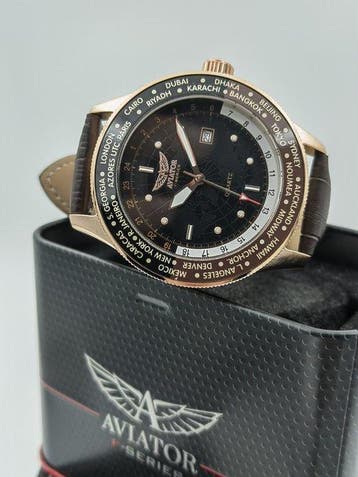 Aviator - Pilot - World Time - Zonder minimumprijs - Heren -, Nieuw
