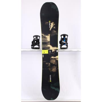 165 snowboard SALOMON WILD CARD, Black/lime, FLAT/rocker, Verzenden