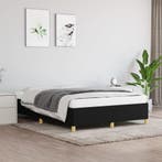 vidaXL Bedframe zonder matras stof zwart 140x190 cm, Verzenden, Nieuw