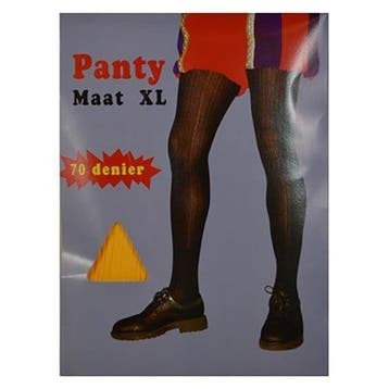 Pietenpanty Rib Geel 70 Denier XL, Verzenden, Nieuw