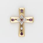 Pendentif - 18 carats Or jaune Diamant (Naturelle) -
