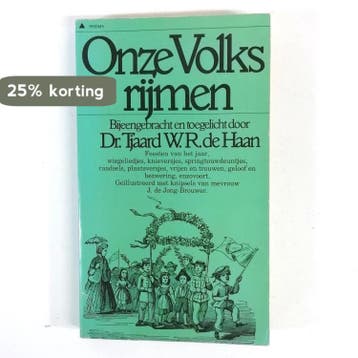 Onze volksrijmen 9789027409744 Haan, Verzenden, Gelezen, Haan