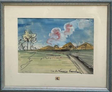 Gustave Bourgogne (1888-1968) - Paysage de montagne - Vue de
