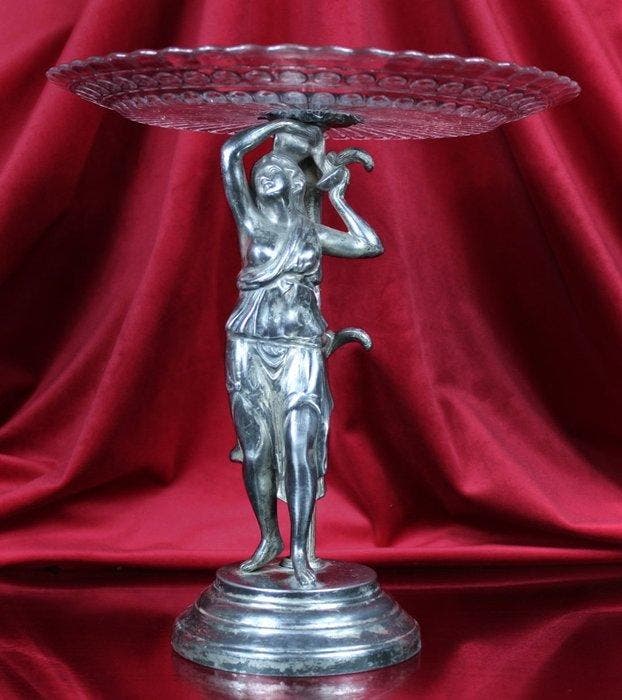 Centre de table - Plaqué(e) argent, Verre, Antiquités & Art, Art | Objets design