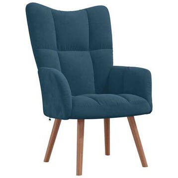 Fluweel stoel | Tweede kansje | 72% korting! (relaxstoel), Huis en Inrichting, Gebruikt, Verzenden, Minder dan 75 cm, Metaal