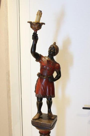 sculptuur, Moro veneziano lampadario - 185 cm - Polychroom