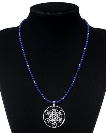 Lapis lazuli - Metatron-schild - Bovenste Engel - Volledige
