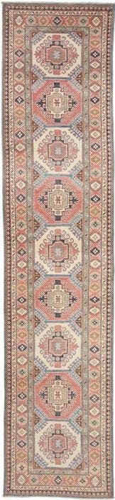 Kazak - Vloerkleed - 400 cm - 86 cm - Handgemaakt -, Huis en Inrichting, Stoffering | Tapijten en Vloerkleden