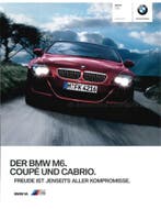 2010 BMW M6 BROCHURE DUITS, Ophalen of Verzenden
