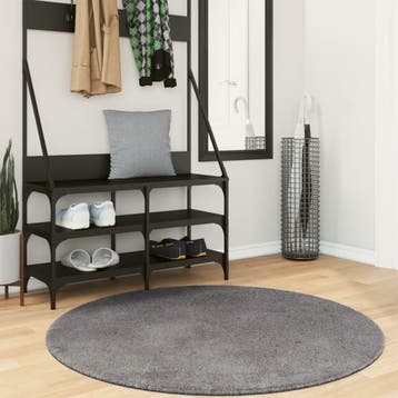 vidaXL Vloerkleed HUARTE laagpolig zacht wasbaar Ø 120 cm, Verzenden, Nieuw