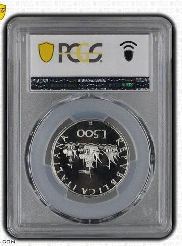 Italië. 500 Lire Minted in Rome 1994. PCGS - PR67DCAM