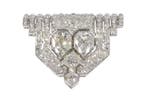 Pince à cravate - 18 carats Or blanc, Platine - 3.80ct. tw.