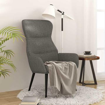 vidaXL Relaxstoel stof lichtgrijs, Verzenden, Nieuw