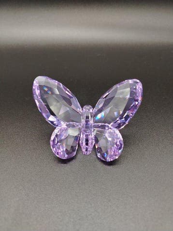 Swarovski - Beeldje - Swarovski Violet Crystal Butterfly -