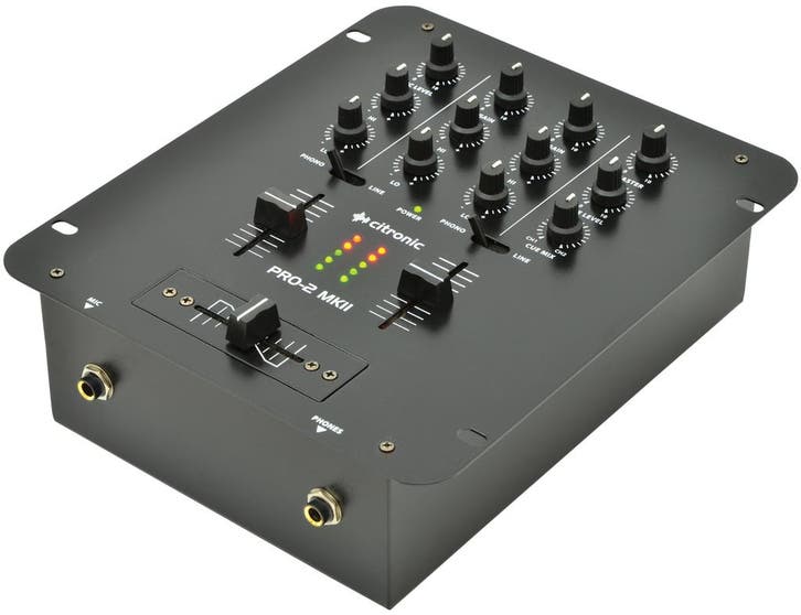 Citronic 2 Kanaals DJ Mixer, Muziek en Instrumenten, Microfoons
