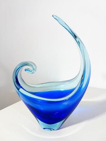 Vaas - Muranoglas - Hoogte 26 cm