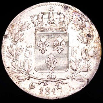 Frankrijk. Louis XVIII (1814-1824). 5 Francs 1817-A, Paris