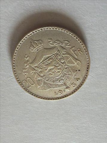 Belgique. Léopold III. 20 Francs 1934 (Sans prix de réserve)