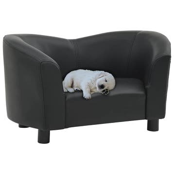 vidaXL Hondenbank 67x41x39 cm kunstleer zwart, Animaux & Accessoires, Verzenden