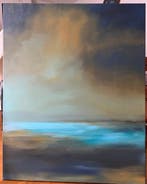 Anna Pavlenko (1984) - Meer Abstrakte Original Landschaft, Antiek en Kunst, Kunst | Schilderijen | Modern