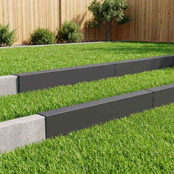 vidaXL Afdekprofiel voor tuinranden 10 st 100 x 10 x 15 cm, Verzenden