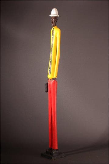 Größe Colon Figur 104 cm - Beeld - Baule - Ivoorkust