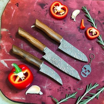 Keukenmes - Utility knife - Handgemaakte messen in vintage, Antiek en Kunst