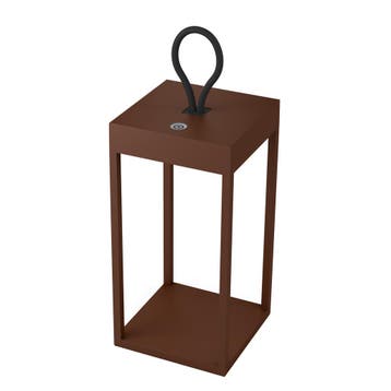 Tafel en bureaulampen Carlo Touch oplaadbaar corten, Overige materialen, 50 tot 75 cm, Verzenden, Nieuw