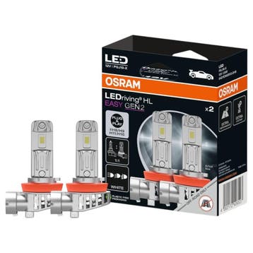 Osram H8/H9/H11/H16 HL EASY Gen2 LED – 2 stuks, Auto-onderdelen, Verzenden, Nieuw