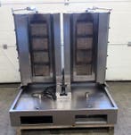 Dubbele Doner Grill met 4 branders, gas, Nieuw in verpakking