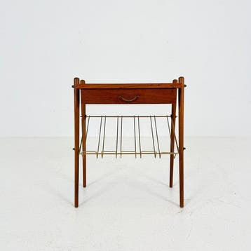 Naaidoos - Teak - Vintage bijzettafel