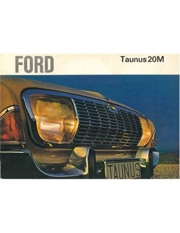 1965 FORD TAUNUS 20M BROCHURE NEDERLANDS