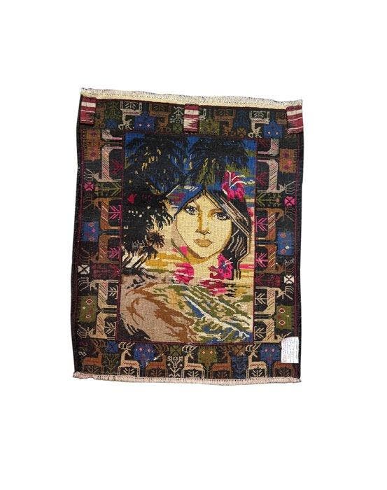 afghan artists - Afghan - Tapijt - 80 cm - 65 cm, Huis en Inrichting, Stoffering | Tapijten en Vloerkleden