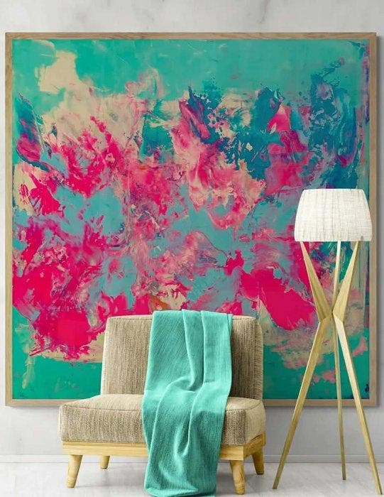 Giogia fl - Come Back Darling- XXL -, Antiquités & Art, Art | Peinture | Moderne