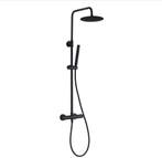 Douchestang set zwart Atlanta thermostaat douchekop douche, Verzenden, Nieuw, Douche