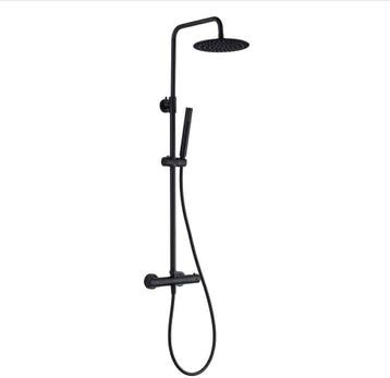 Douchestang set zwart Atlanta thermostaat douchekop douche, Verzenden, Douche