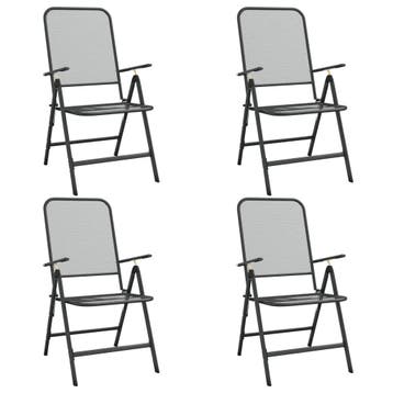 Inklapbare tuinstoelen 4st | Tweede kansje | OP = OP, Tuin en Terras, Tuinstoelen, Verzenden, Gebruikt, Metaal, Inklapbaar