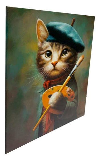 N. Winston (XX-XXI) - Le Petit Peintre au Béret - Chaton