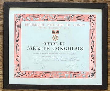 Signed by President of the Peoples Republic of the Congo, Collections