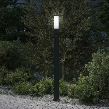 vidaXL Bolderverlichting met sensor 110 cm zwart IP44, Verzenden