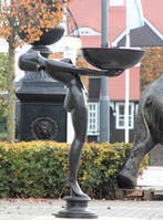 Fontein - 2025 - Brons art deco fontein, Antiek en Kunst