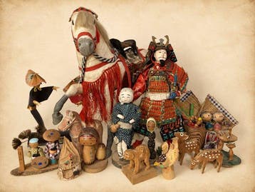 Vintage Japanese Folk Art Collection – Samurai Warrior &