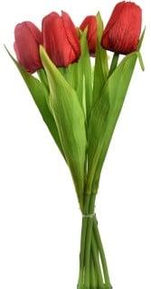 Tulpen Rood Zijden Merk: PURE 35 cm Bundel 7 stuks, Nieuw