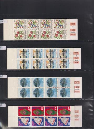 Norvège 1995/2023 - Collection de carnets de timbres-poste.