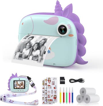 HiMont Instant Camera Groen | 40% korting, retour deal!, Verzenden, Zo goed als nieuw, Elektronica