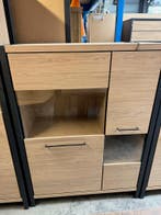 Serval vitrine/bergkast, blonde oak, Huis en Inrichting, Nieuw, Glas